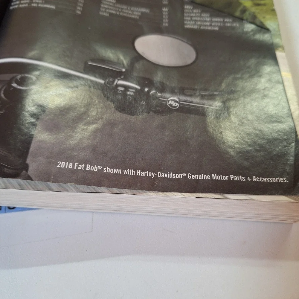 2018 Harley Davidson Genuine Motor Parts Accessories Catalog OEM Motorcycle Book